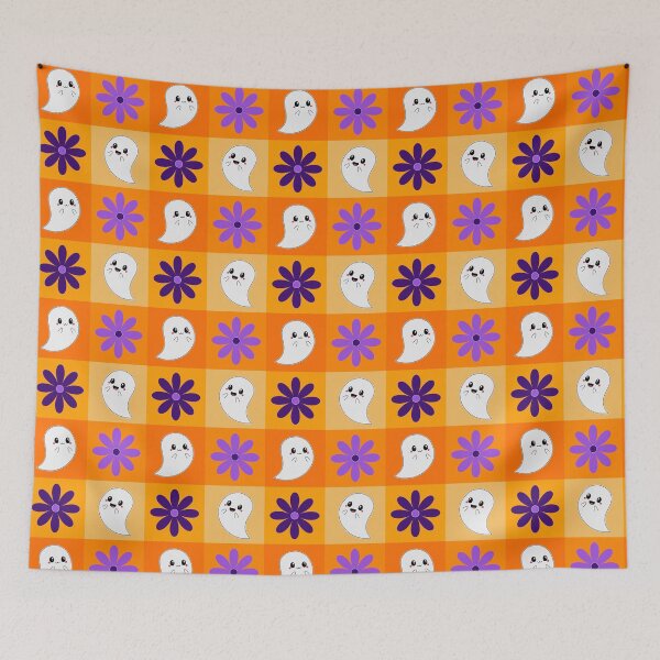 Item preview, Ghosts and flowers pattern designed and sold by sasyall.