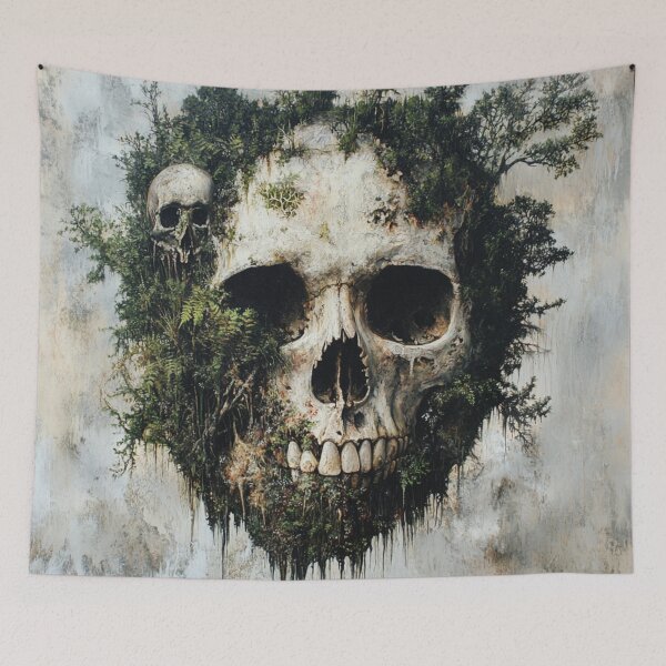 Item preview, Harmony of Mortality: Nature and Skull Intertwined designed and sold by MythSpire.