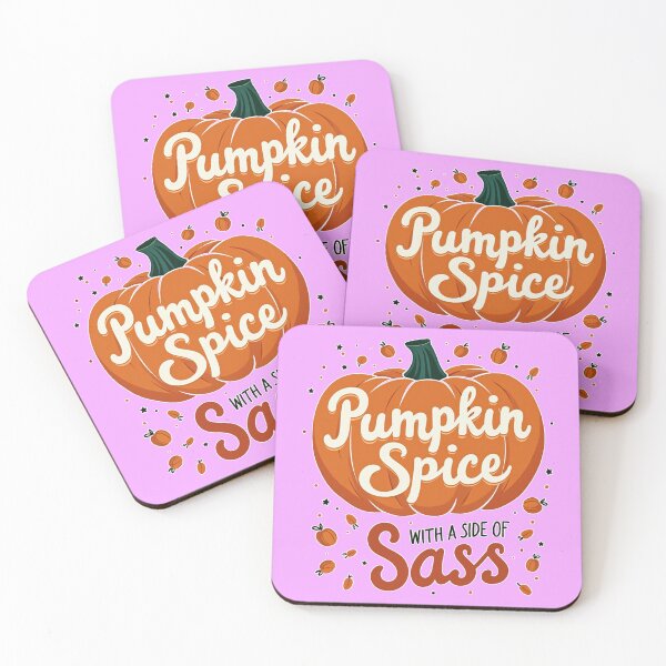 Item preview, Pumpkin Spice, With A Side Of Sass Trendy Witty Design designed and sold by FunnyFarmDesign.