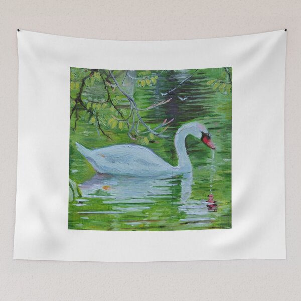 Item preview, Swan of Memory: A Serene Reflection designed and sold by auroravittori.