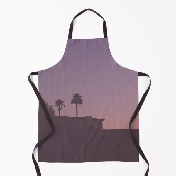 Item preview, Los Angeles, USA I Los Angeles california skyline in a pastel violet pink sunset sky with palm trees with the silhouette contrasting of Hollywood and Beverly Hills villas from the Griffith Observatory designed and sold by Julie Travel Photography.