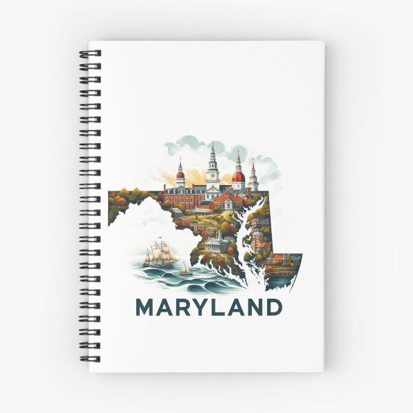 Item preview, Maryland retro travel map of United States designed and sold by CleanDecor.
