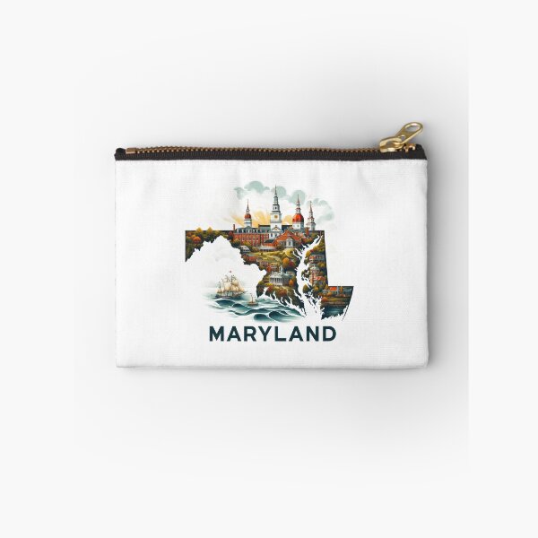 Item preview, Maryland retro travel map of United States designed and sold by CleanDecor.