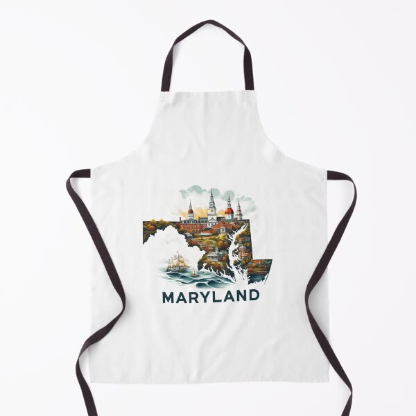 Item preview, Maryland retro travel map of United States designed and sold by CleanDecor.