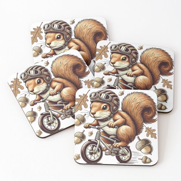 Item preview, Speedy Squirrel: Nutty Biker. designed and sold by Linework Studio.
