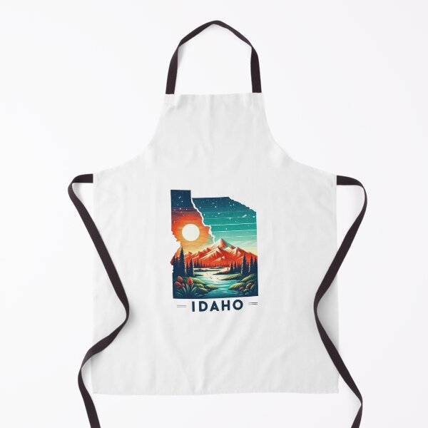Item preview, Idaho retro travel map of United States designed and sold by CleanDecor.
