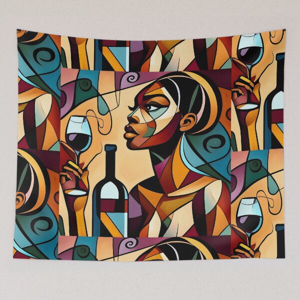 Item preview, Wine And Women Collection Cubism Art No:1 designed and sold by SofyaliArt.