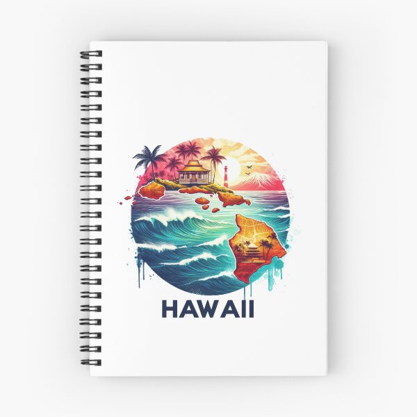Item preview, Hawaii retro travel map of United States designed and sold by CleanDecor.