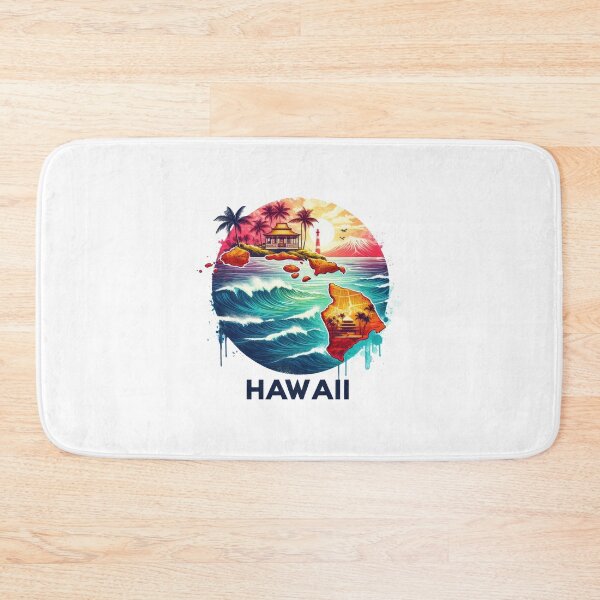 Item preview, Hawaii retro travel map of United States designed and sold by CleanDecor.