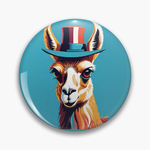 Item preview, Funny Llama with Hat designed and sold by Poxsi.