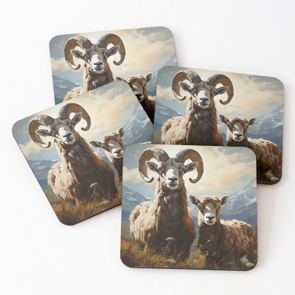 Item preview, Wilderness - Bighorn Sheep In Mountains designed and sold by KootenayDesigns.