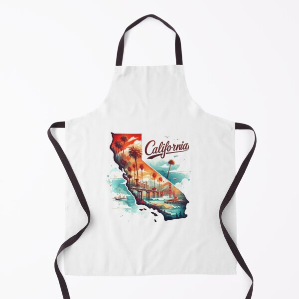 Item preview, California retro travel map of United States designed and sold by CleanDecor.