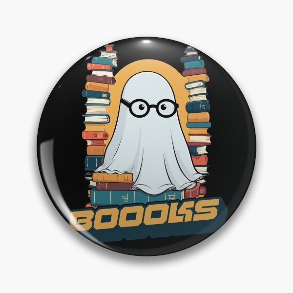 Item preview, Cute Book Lover Ghost Says Boooks designed and sold by LuminOrb.