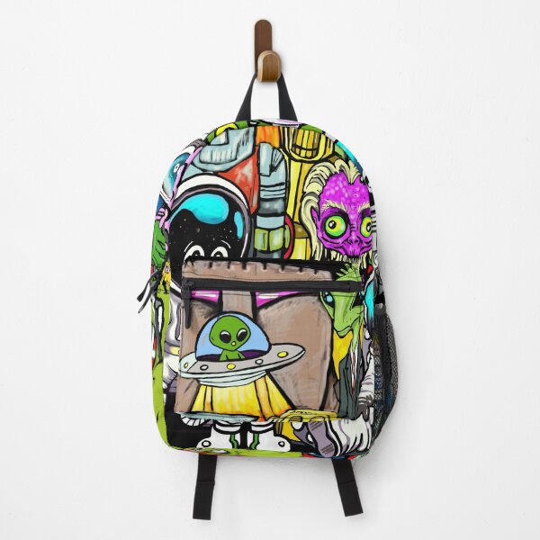 Item preview, Space Aliens, robots, monsters and astronauts - sci-fi Kludoman doodle gang designed and sold by Kludoman.