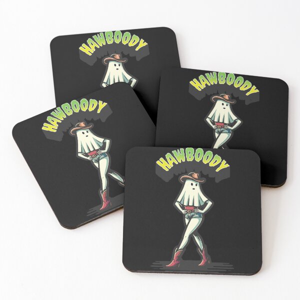 Item preview, Cowboy Girl Ghost Funny Hawboody Saying designed and sold by LuminOrb.