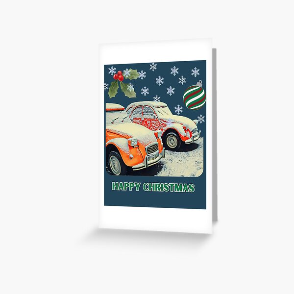 Item preview, Celebrating a 2CV Christmas in the snow designed and sold by WheresTheTShirt.