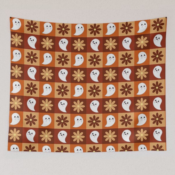 Item preview, Ghosts and flowers pattern designed and sold by sasyall.
