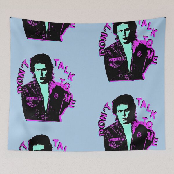 Item preview, GG ALLIN DON'T TALK TO ME HOT PINK AND PUS GREEN VERSION designed and sold by skeletons-lair.