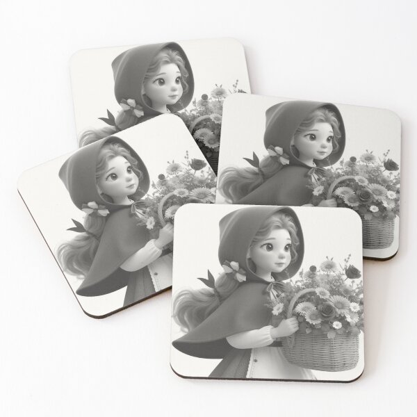 Item preview, Floral Girl Red Rose Little Beauty designed and sold by choder61.