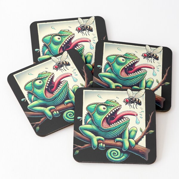 Item preview, Chameleon’s Snack Attack. designed and sold by Linework Studio.