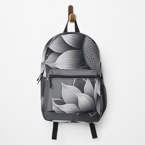 Item preview, A stylized sunflower pattern design in grayscale. designed and sold by HEMRO.
