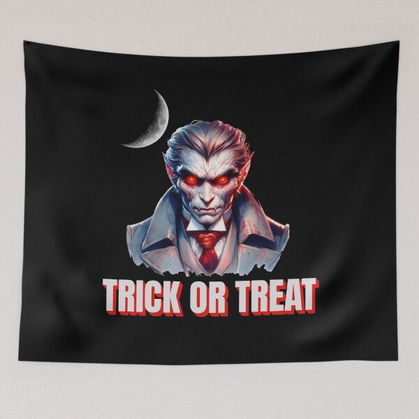 Item preview, Evil Vampire enticing you with Trick or Treat designed and sold by OwlWorks.