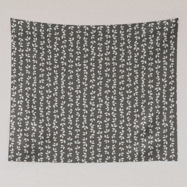 Item preview, Grey Cararra Ditsy Flowers Leaves Pattern 10 designed and sold by Vi-Sko.