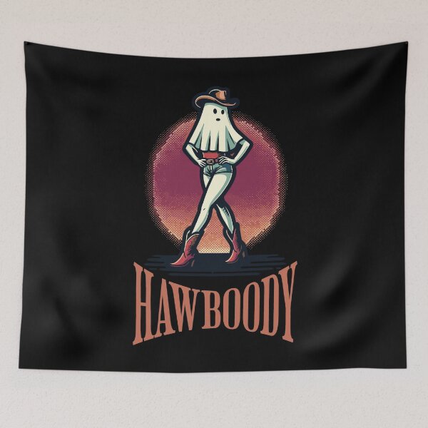 Item preview, Cowboy Girl Ghost Funny Saying Hawboody designed and sold by LuminOrb.