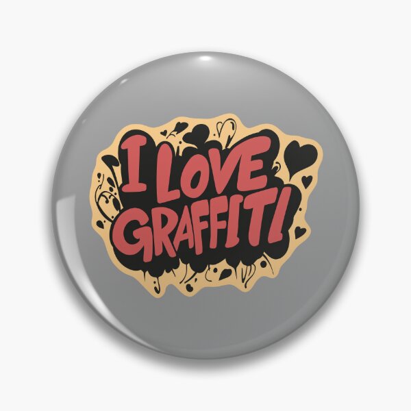 Item preview, Graffiti "I LOVE GRAFFITI" Red / Yellow designed and sold by CleverHeadz.
