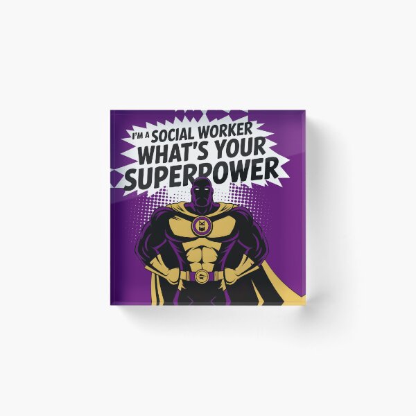 Item preview, Funny social worker “I'm a Social Worker What's Your Superpower” designed and sold by trendie-tees.