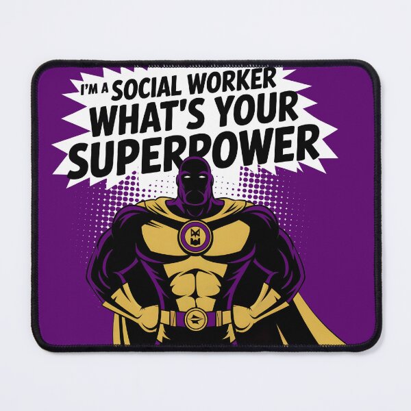 Item preview, Funny social worker “I'm a Social Worker What's Your Superpower” designed and sold by trendie-tees.
