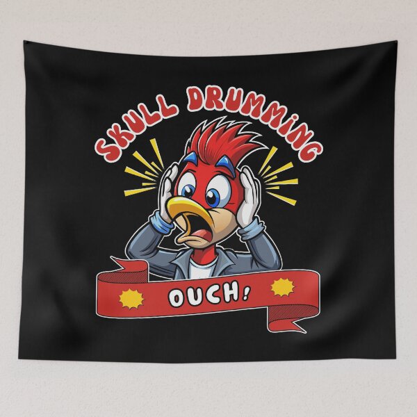 Item preview, Skull Drumming Woodpecker designed and sold by Artepilo.