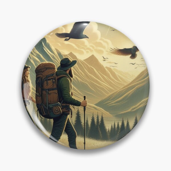 Item preview, Hiking Couple Mountain Escape designed and sold by choder61.