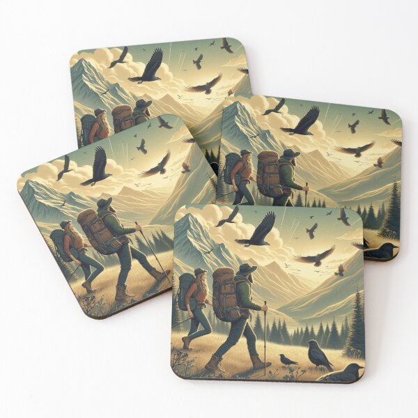 Item preview, Hiking Couple Mountain Escape designed and sold by choder61.