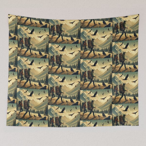 Item preview, Hiking Couple Mountain Escape designed and sold by choder61.