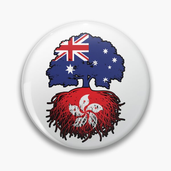 Item preview, Hong Kong Hong Konger Australian Australia Tree Roots Flag designed and sold by FlagX.