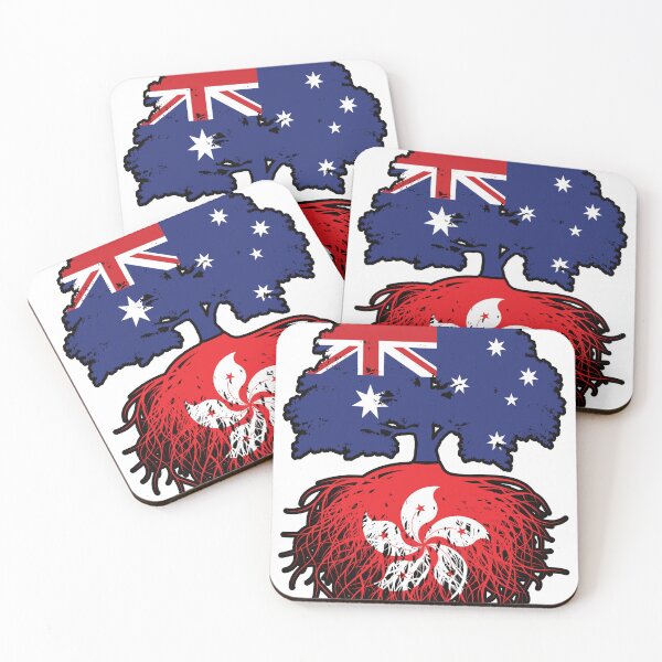 Item preview, Hong Kong Hong Konger Australian Australia Tree Roots Flag designed and sold by FlagX.