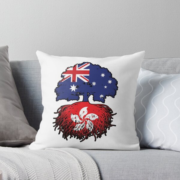 Item preview, Hong Kong Hong Konger Australian Australia Tree Roots Flag designed and sold by FlagX.