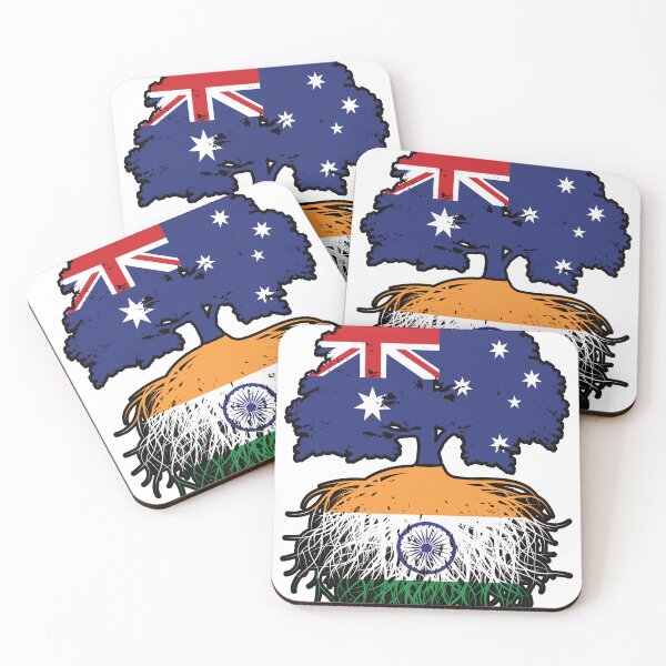 Item preview, India Indian Australian Australia Tree Roots Flag designed and sold by FlagX.