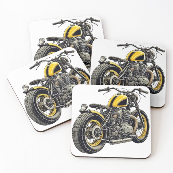 Item preview, Yellow Bobber Motorcycle designed and sold by KaelConcepts.