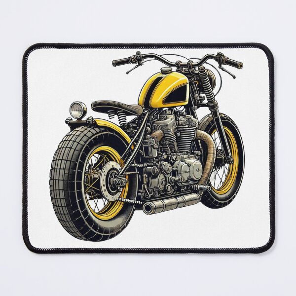 Item preview, Yellow Bobber Motorcycle designed and sold by KaelConcepts.