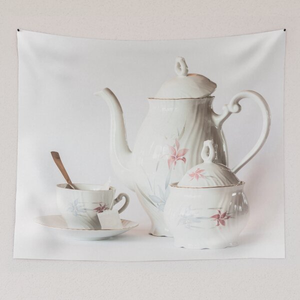 Item preview, White ceramic tea set designed and sold by carlotoffolo.