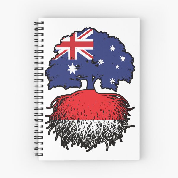 Item preview, Indonesia Indonesian Australian Australia Tree Roots Flag designed and sold by FlagX.