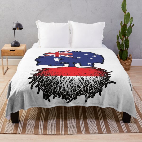 Item preview, Indonesia Indonesian Australian Australia Tree Roots Flag designed and sold by FlagX.