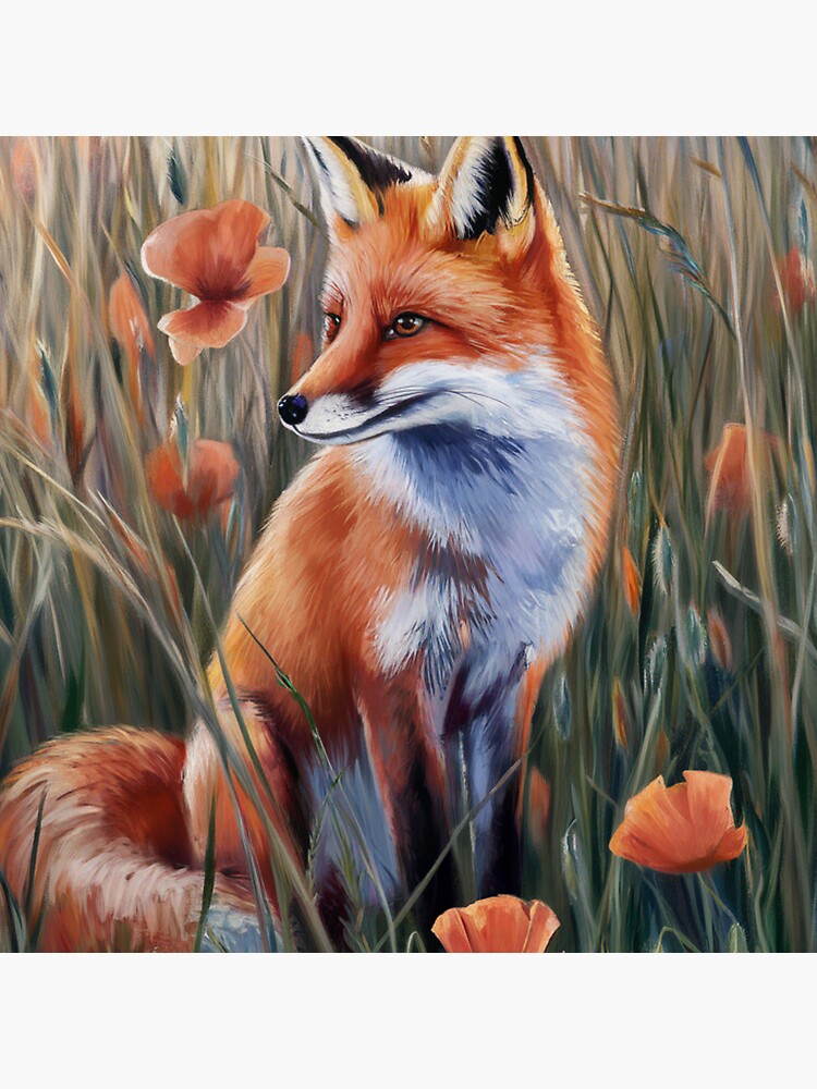 Thumbnail 5 of 5, Coasters (Set of 4), Fox In The Field designed and sold by Patricks-Art.