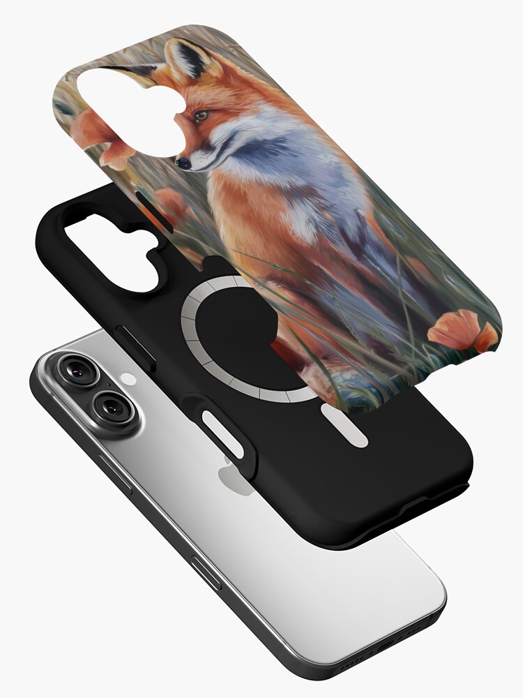 Thumbnail 2 of 4, iPhone Case, Fox In The Field designed and sold by Patricks-Art.