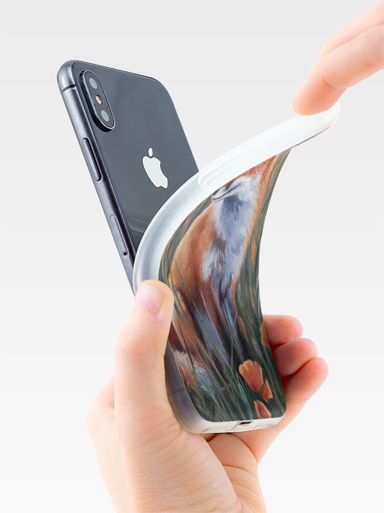 Thumbnail 4 of 5, iPhone Case, Fox In The Field designed and sold by Patricks-Art.