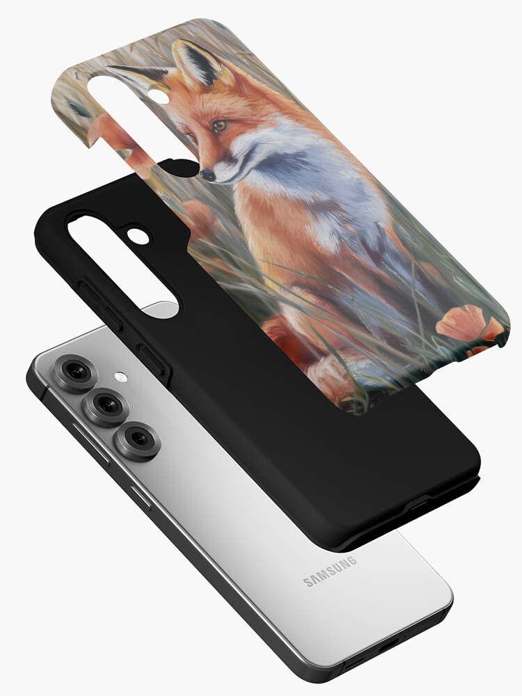 Thumbnail 2 of 4, Samsung Galaxy Phone Case, Fox In The Field designed and sold by Patricks-Art.