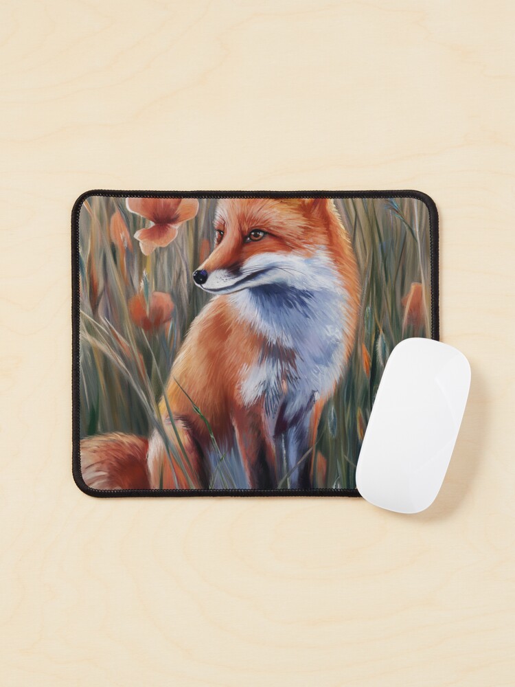 Thumbnail 1 of 5, Mouse Pad, Fox In The Field designed and sold by Patricks-Art.