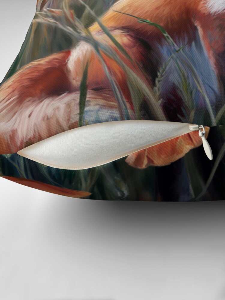Thumbnail 2 of 4, Pillow, Fox In The Field designed and sold by Patricks-Art.